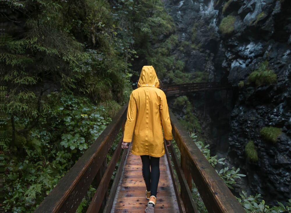 Regenwanderung im Salzburger Land