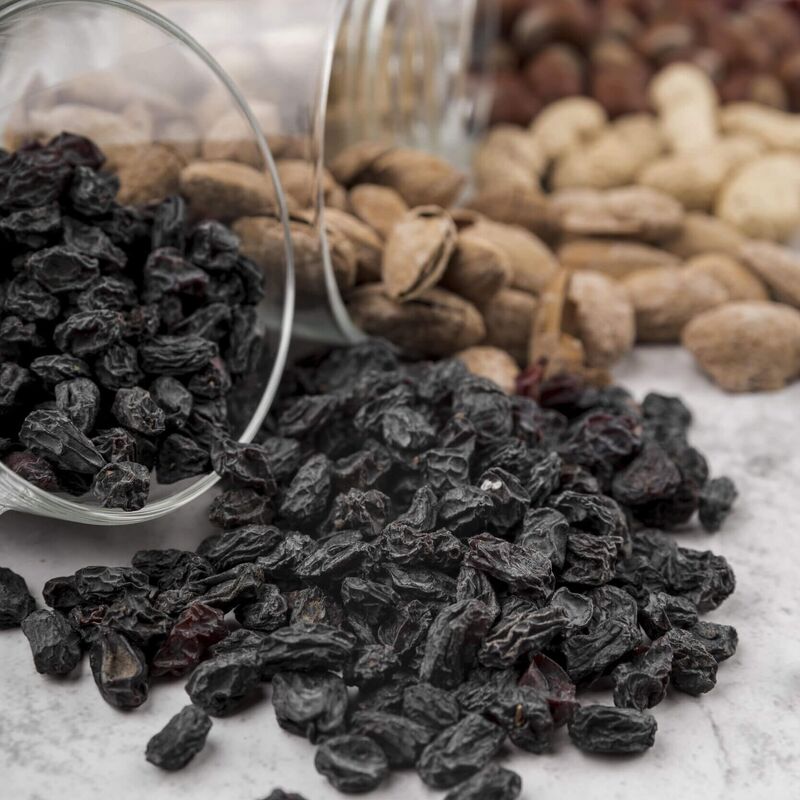 Raisins prepared as a classic ingredient for Austrian Kaiserschmarrn