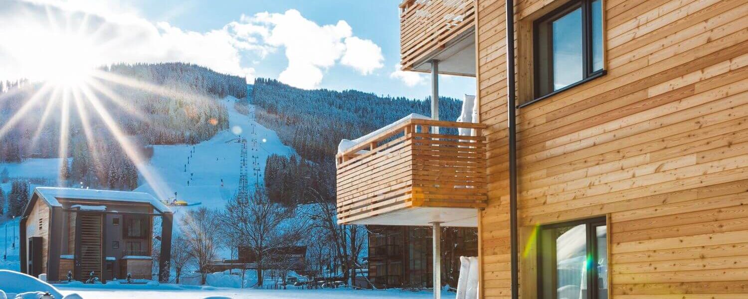 Ferienwohnung mit Blick auf die Kreischberger Skipiste
