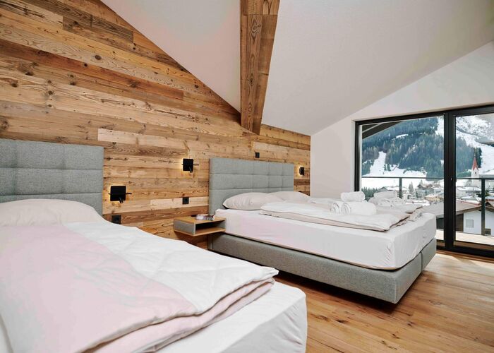 Slaapkamer   Bergresort Berwanger Hof