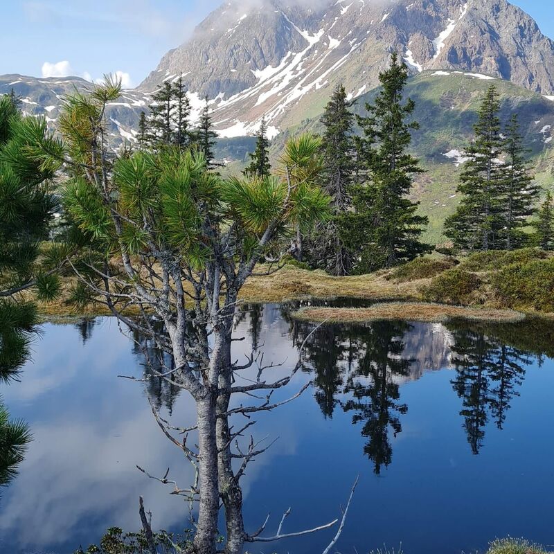 View of the Großer Rettenstein from the Hirzegglacke