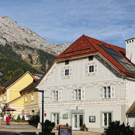 Oude binnenstad in Erzberg © Pezmann