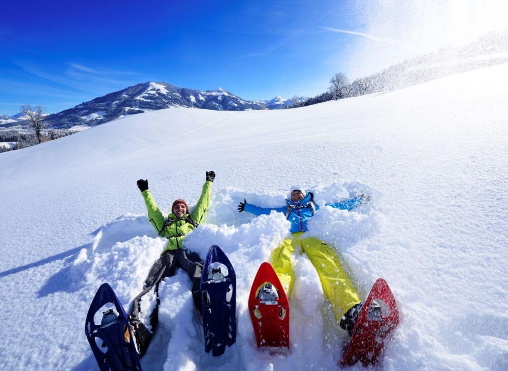 Spaß beim Schneeschuhwanderung in den Kitzbüheler Alpen (c) Kitzbüheler Alpen Marketing, Eisele Hein Norbert