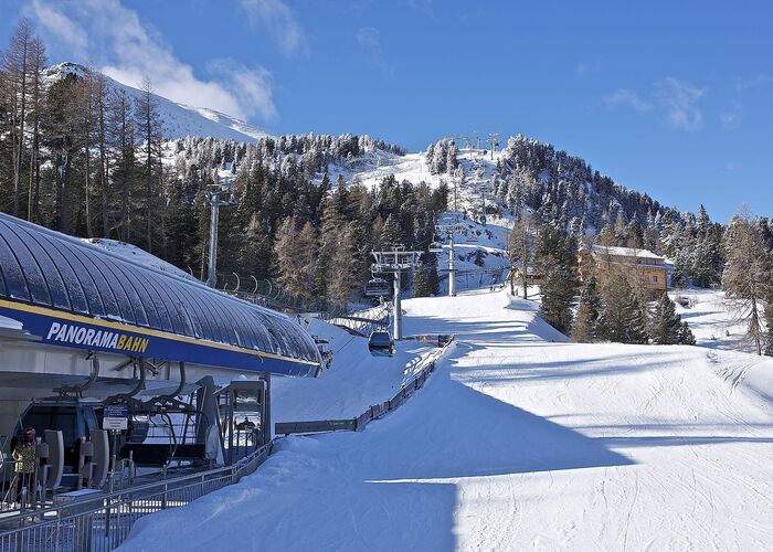 Liftstation der Panoramabahn auf der Turracher Höhe zwischen Kärnten und der Steiermark