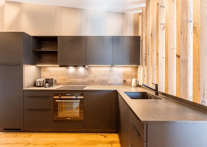 Keuken   appartement met balkon