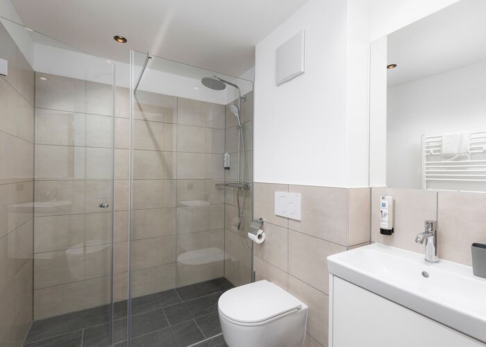 Badkamer Bergresort Berwanger Hof