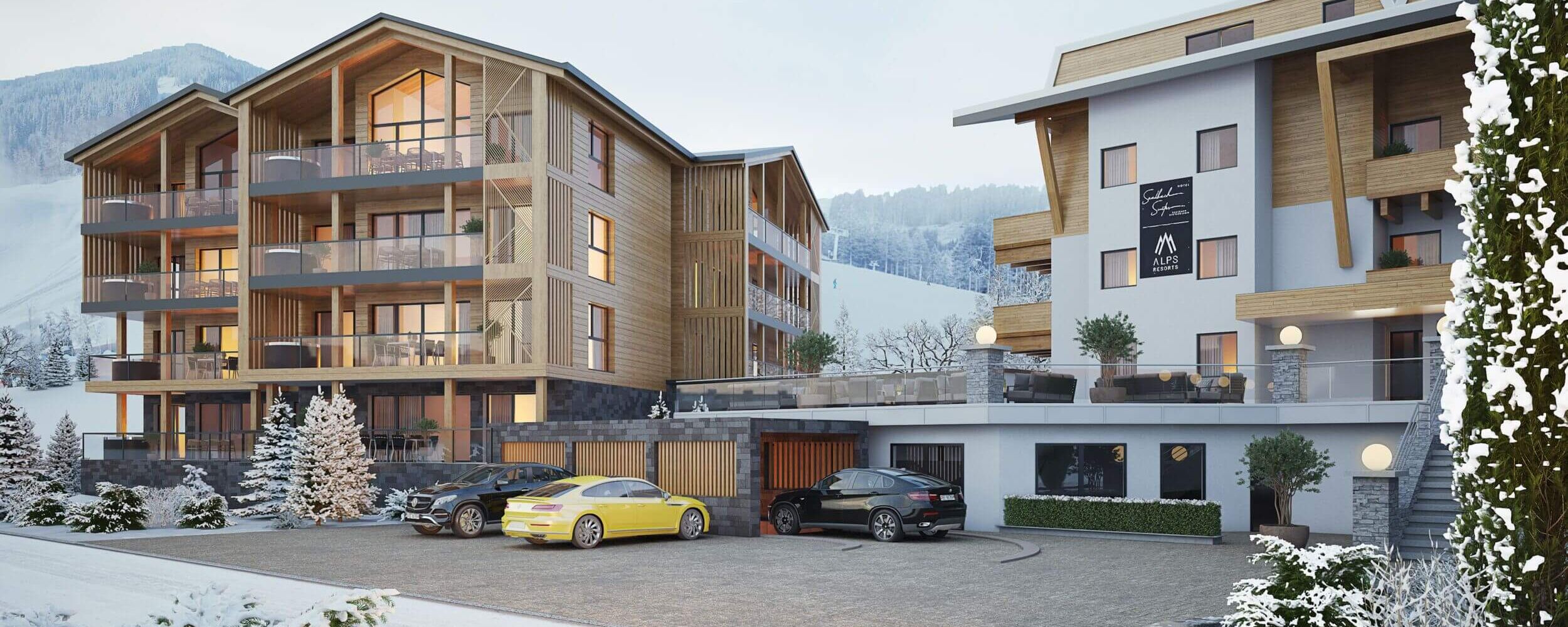 Die Saalbach Suites im Winter