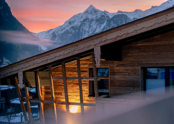 View of the Infinity Pool on the Kitzsteinhorn