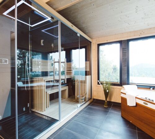 F wellness bad sauna jacuzzi alpenpark turrach