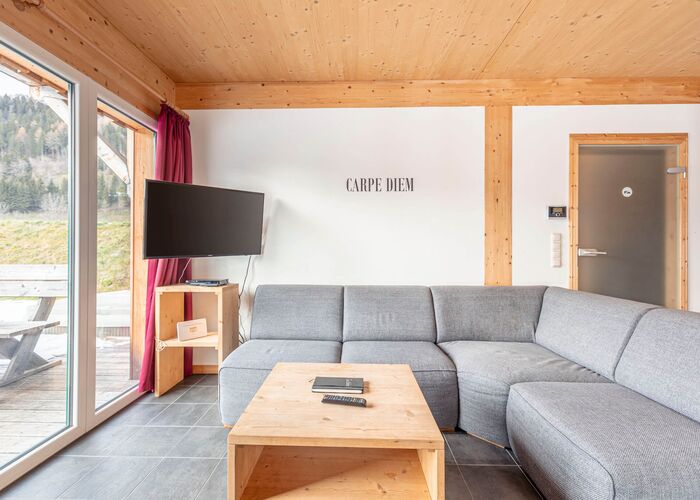 Wohnbereich Chalet Sonneck   Feriendorf Murau