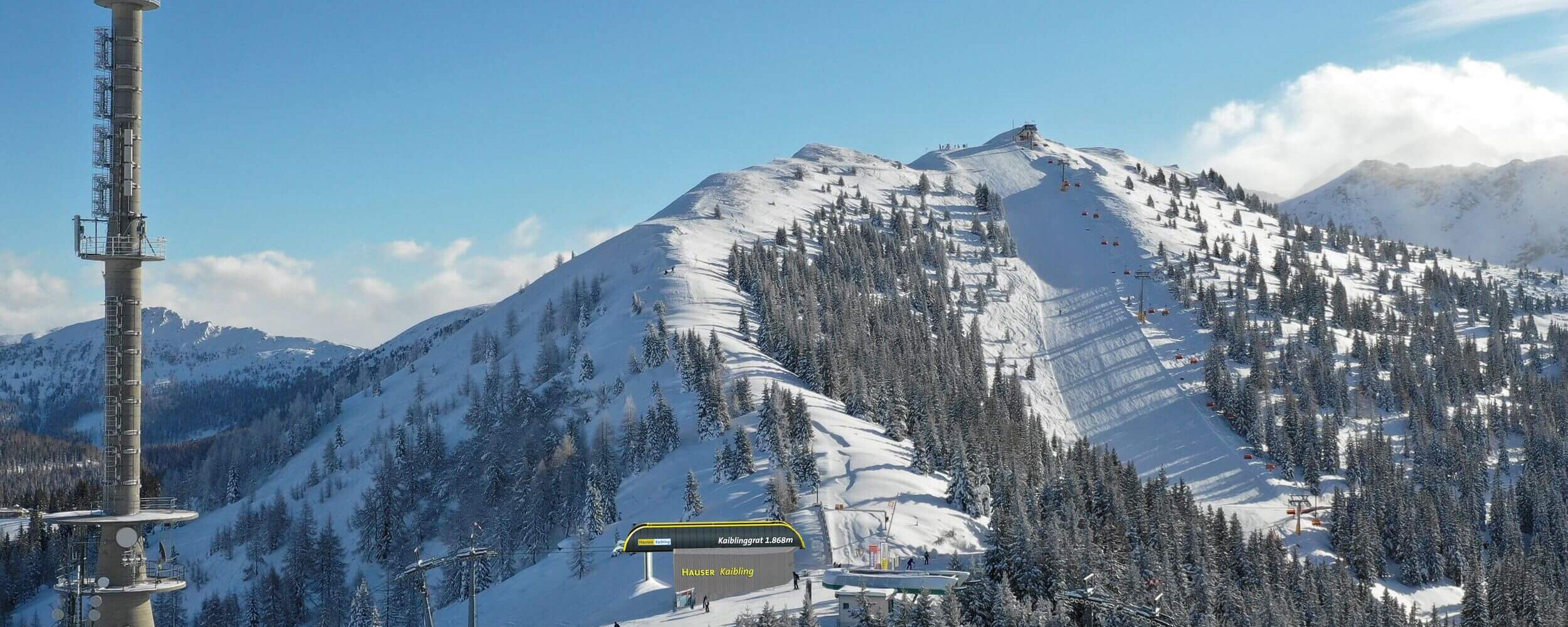 Ski area Hauser Kaibling with mountain station