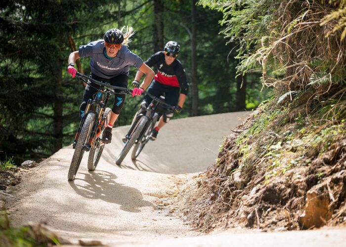 2 Radfahrer am Flow Country Trail