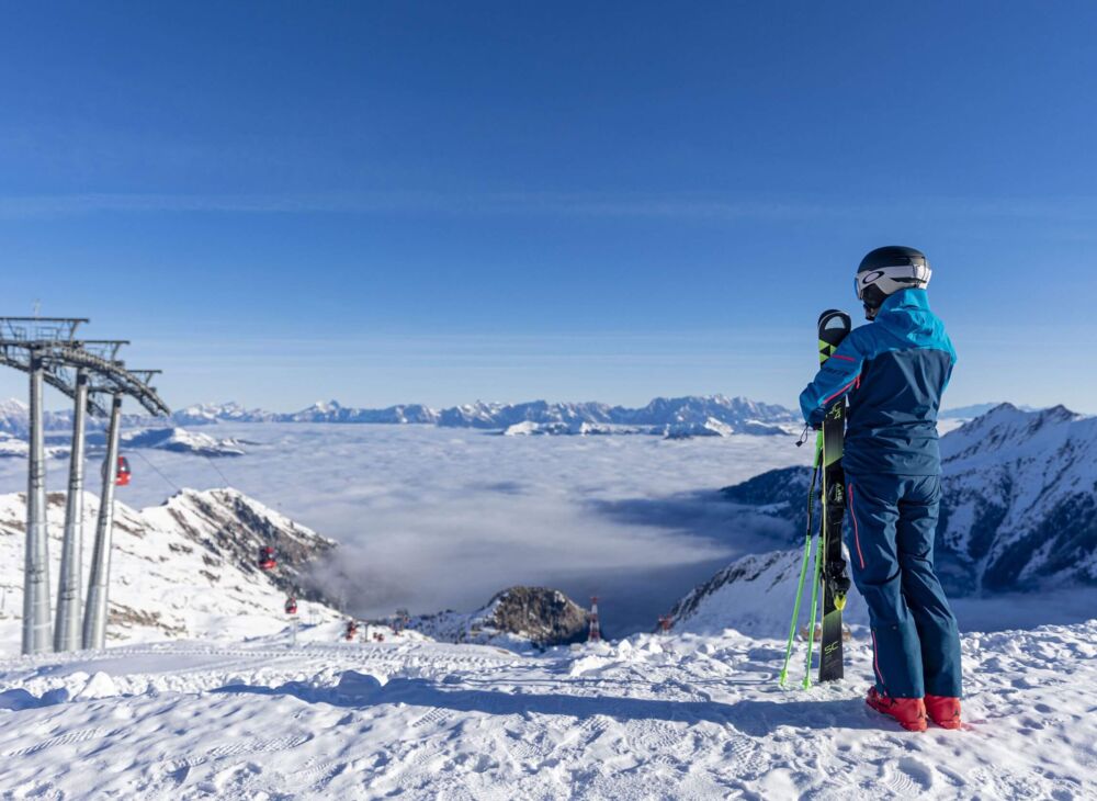 Herbstskilauf im Gletscherskigebiet