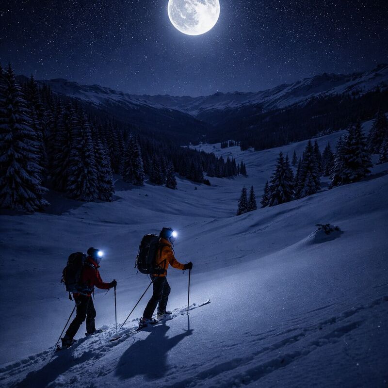 Vollmond Skitour in der Steiermark