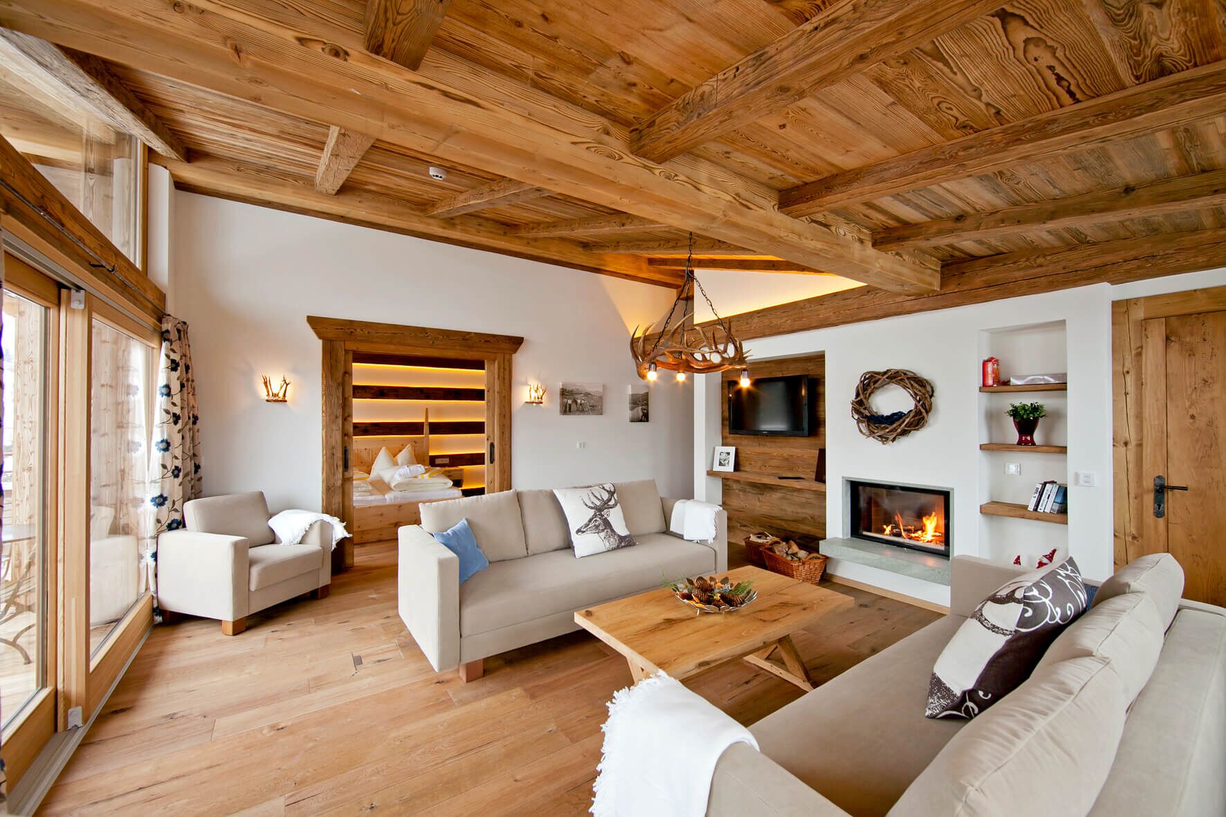 Living area Penthouse Hahnenkamm   Dorfresort Kitzbühel