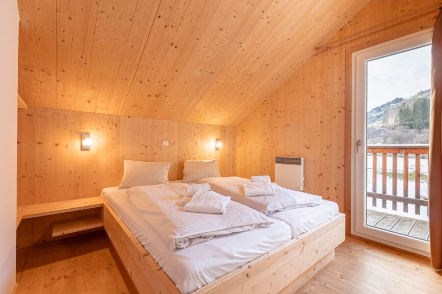 Schlafzimmer Chalet Typ 70   Feriendorf Murau