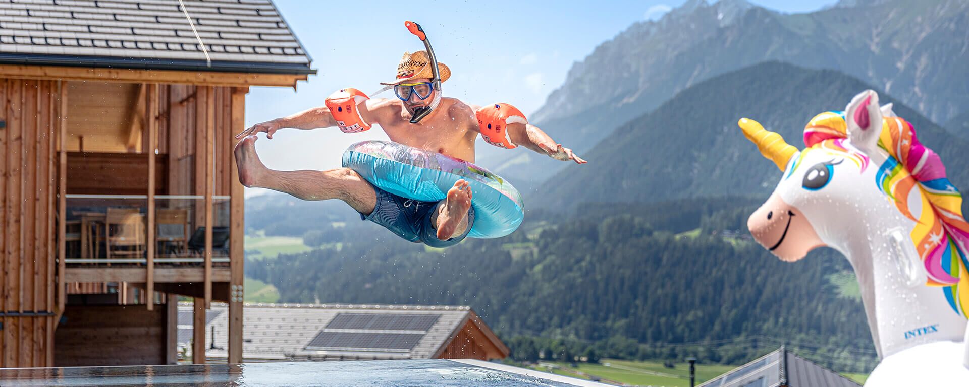 Ferienhaus mit Pool: Bergresort Hauser Kaibling