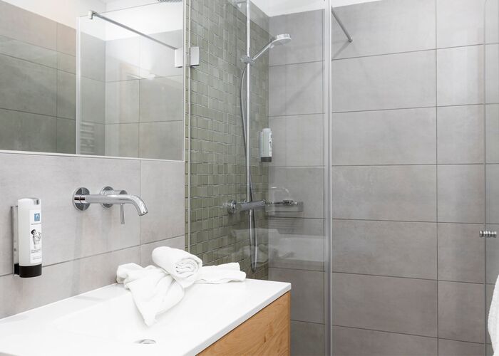 Badezimmer Bergresort Berwanger Hof