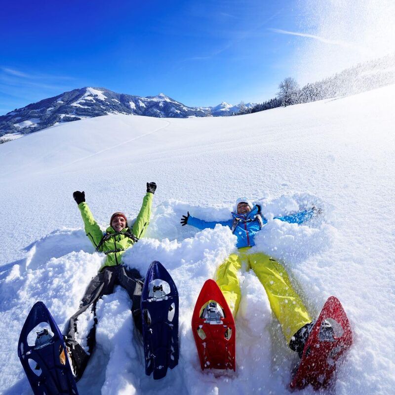 Spaß beim Schneeschuhwanderung in den Kitzbüheler Alpen (c) Kitzbüheler Alpen Marketing, Eisele Hein Norbert