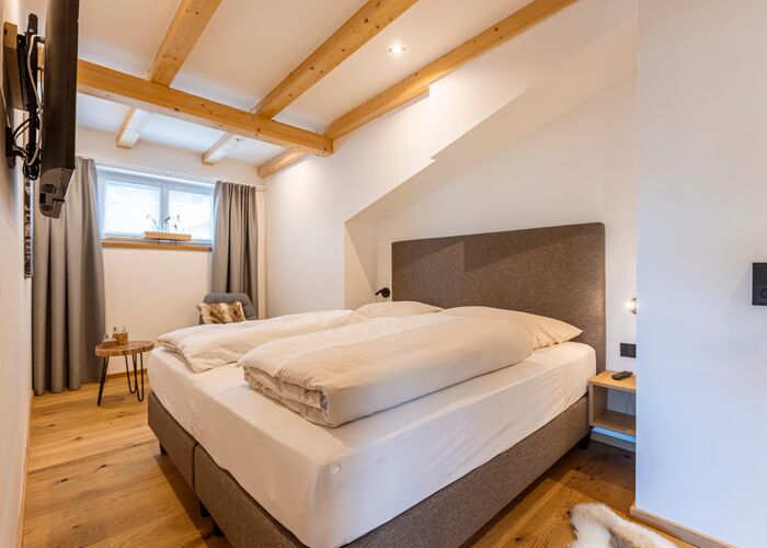 Slaapkamer   Zugspitz Suites Lermoos