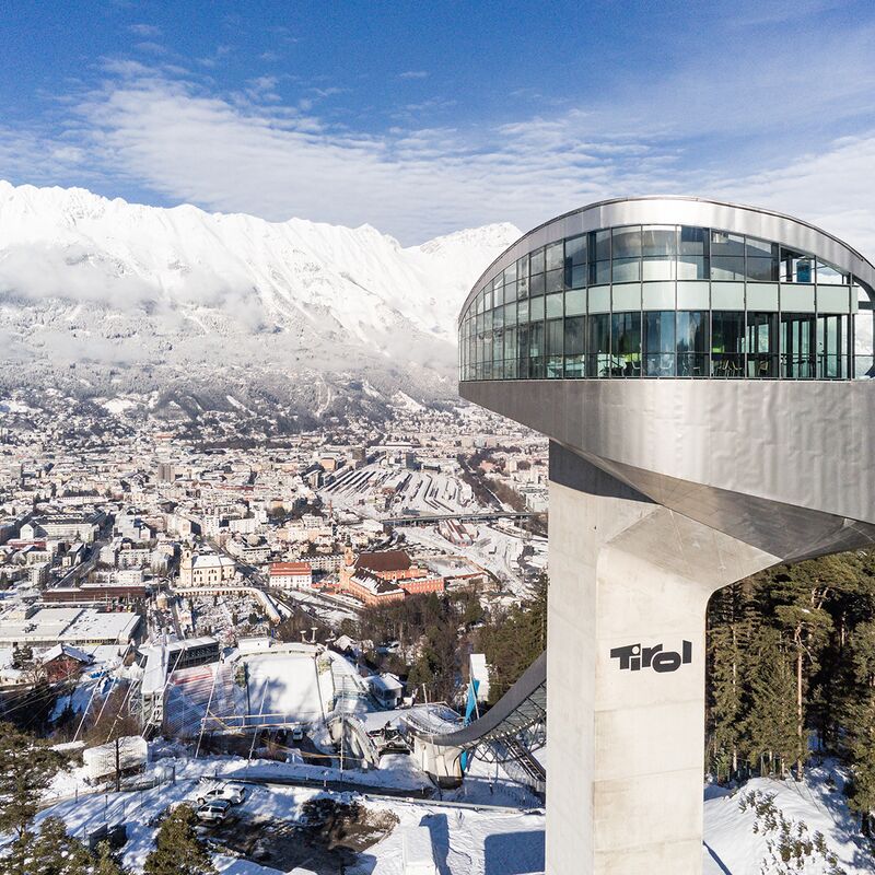Sky restaurant at the Bergisel overlooking Innsbruck (c) Tom Bause