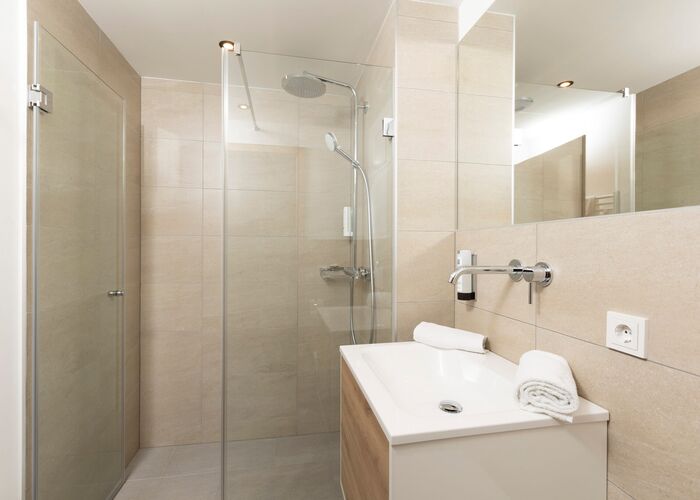 Badkamer Bergresort Berwanger Hof