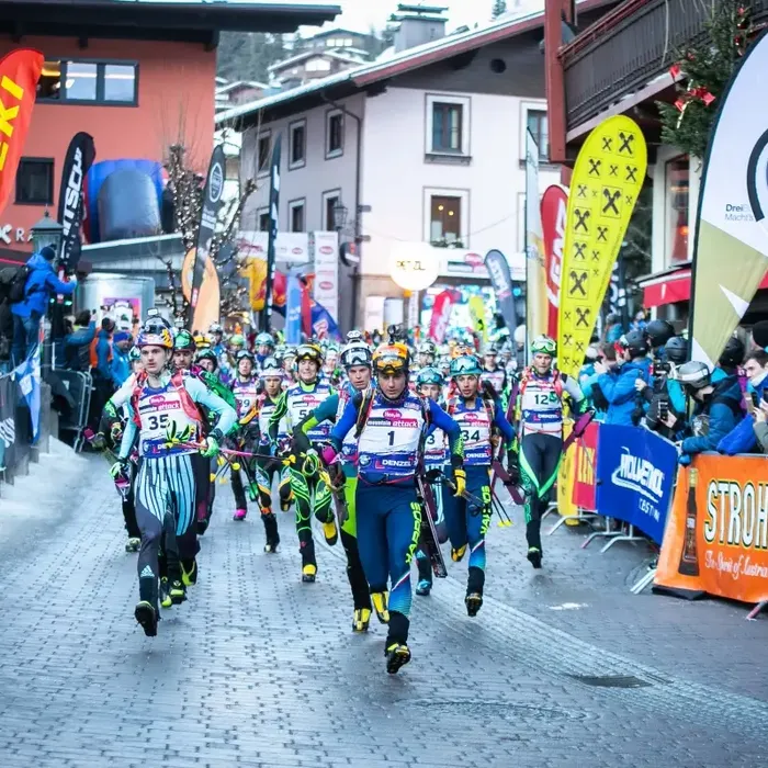 Mountain Attack in Saalbach with runners to be seen
