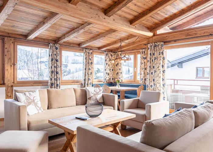 Living area Penthouse Hahnenkamm   Dorfresort Kitzbühel