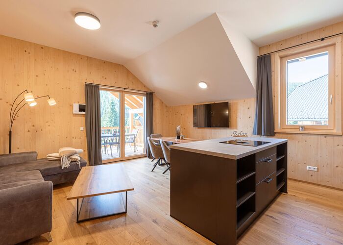 Woonkamer Bergresort Lachtal