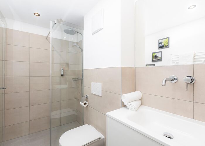 Badkamer Bergresort Berwanger Hof