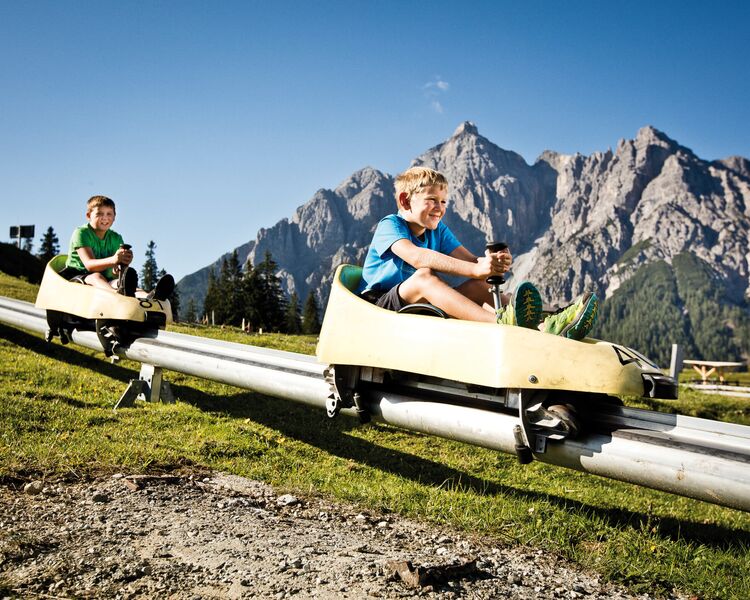 Summer toboggan run in Mieders, Stubai Valley. © Mirja Geh