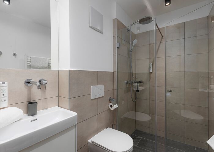 Badkamer Bergresort Berwanger Hof