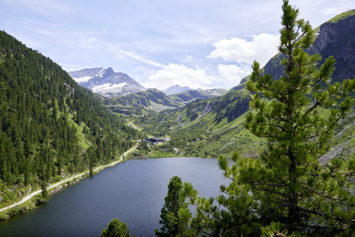 View of the Weißsee Glacier World, Uttendorf
