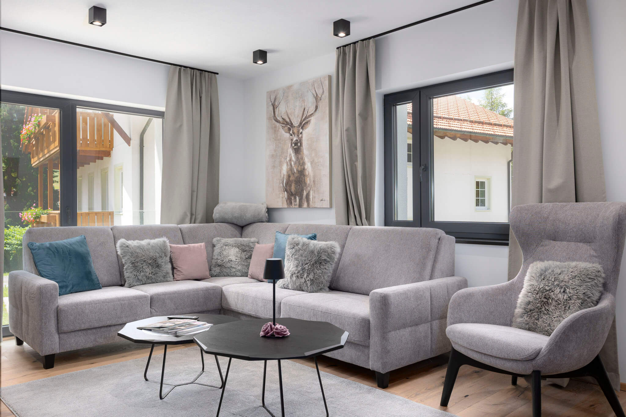 Living room Bergresort Berwanger Hof