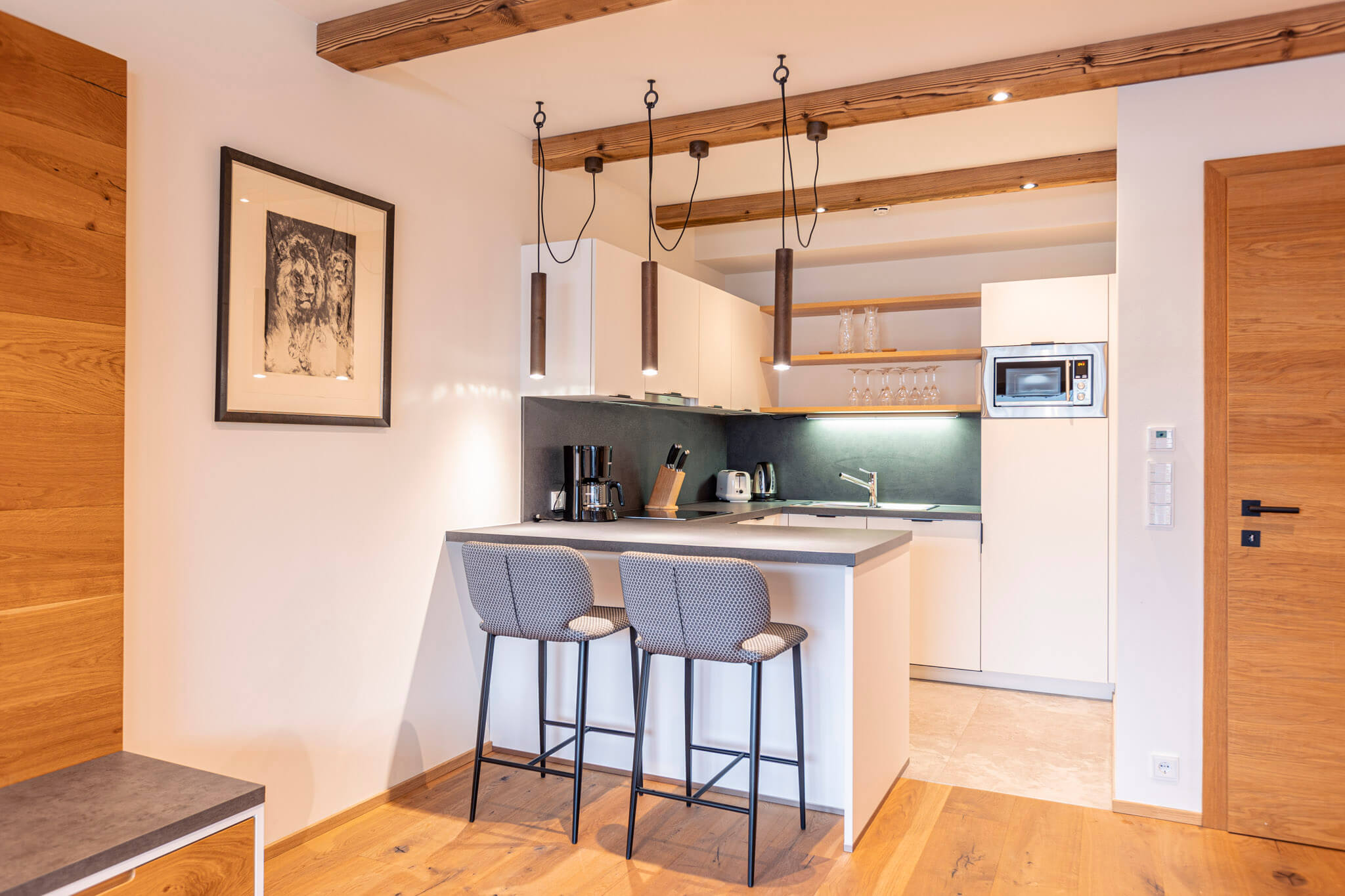 Essbereich und Küche Chalet Streif - Dorfresort Kitzbühel