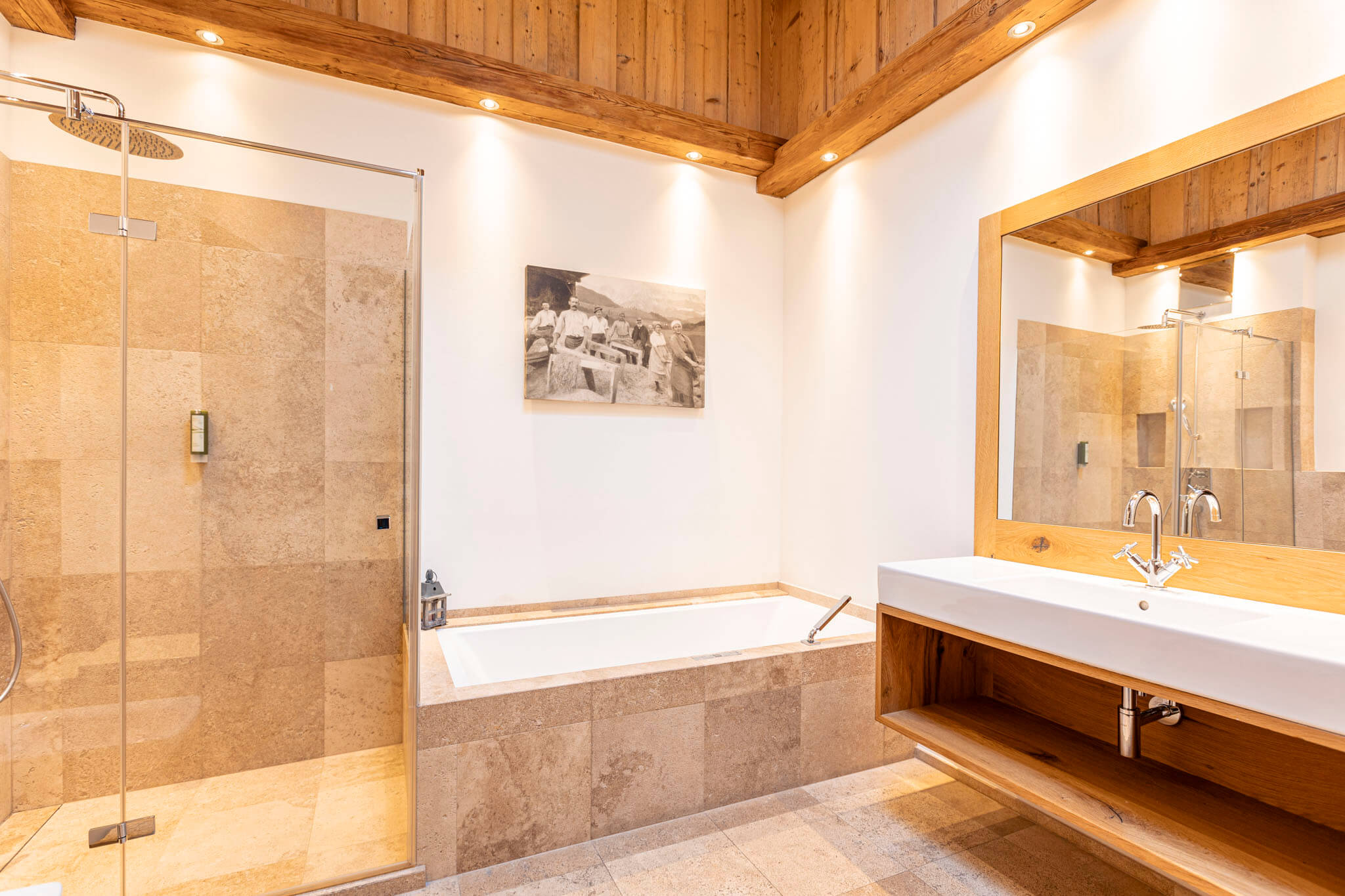 Badezimmer Penthouse Hahnenkamm - Dorfresort Kitzbühel