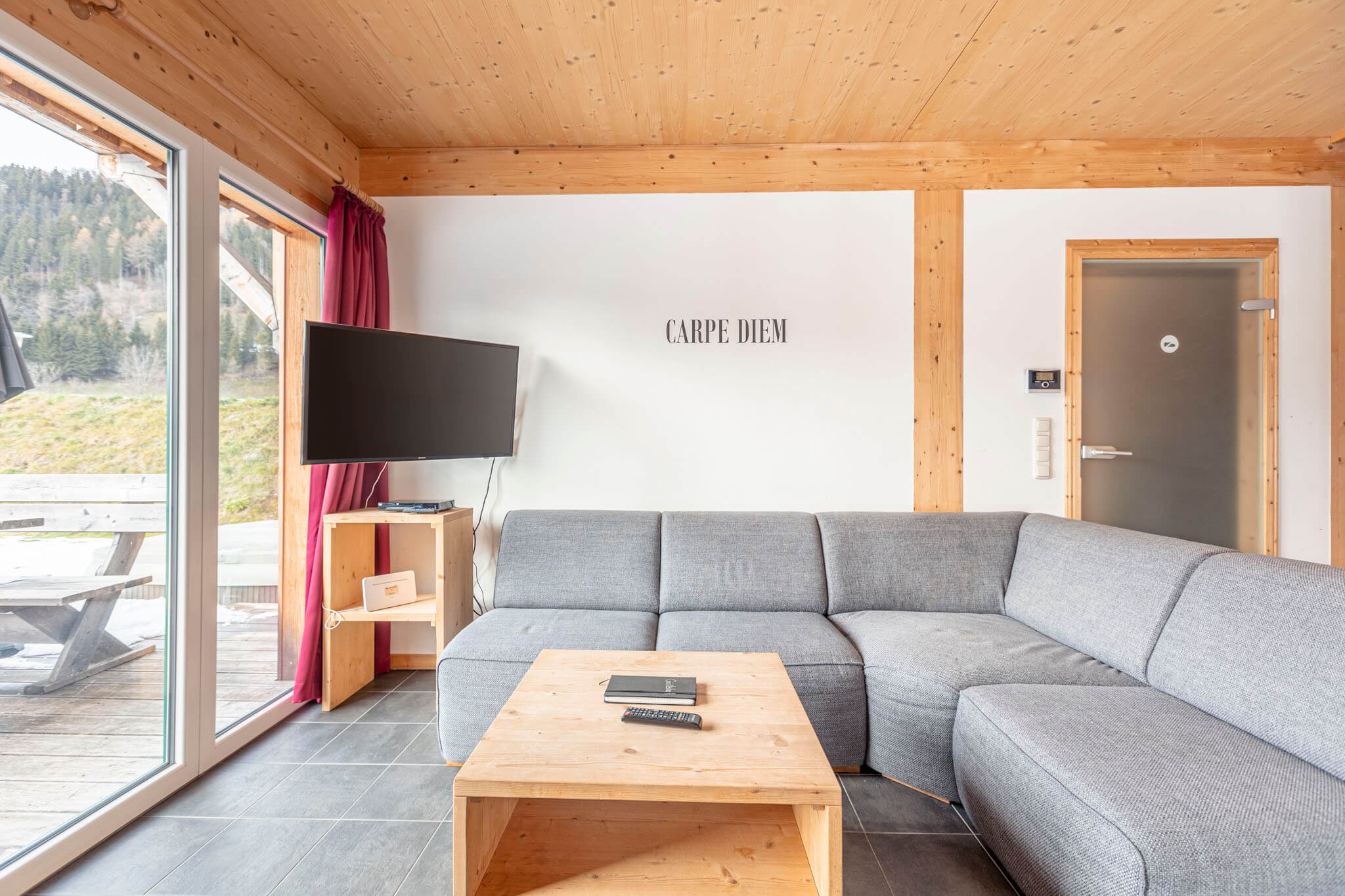 Wohnbereich Chalet Sonneck - Feriendorf Murau