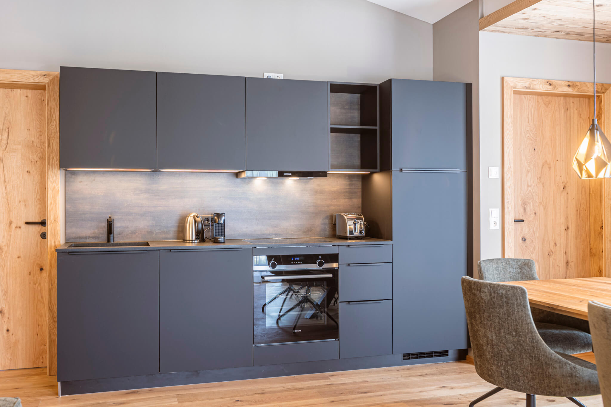 Küche - Superior Ferienwohnung mit 2 Schlafzimmern